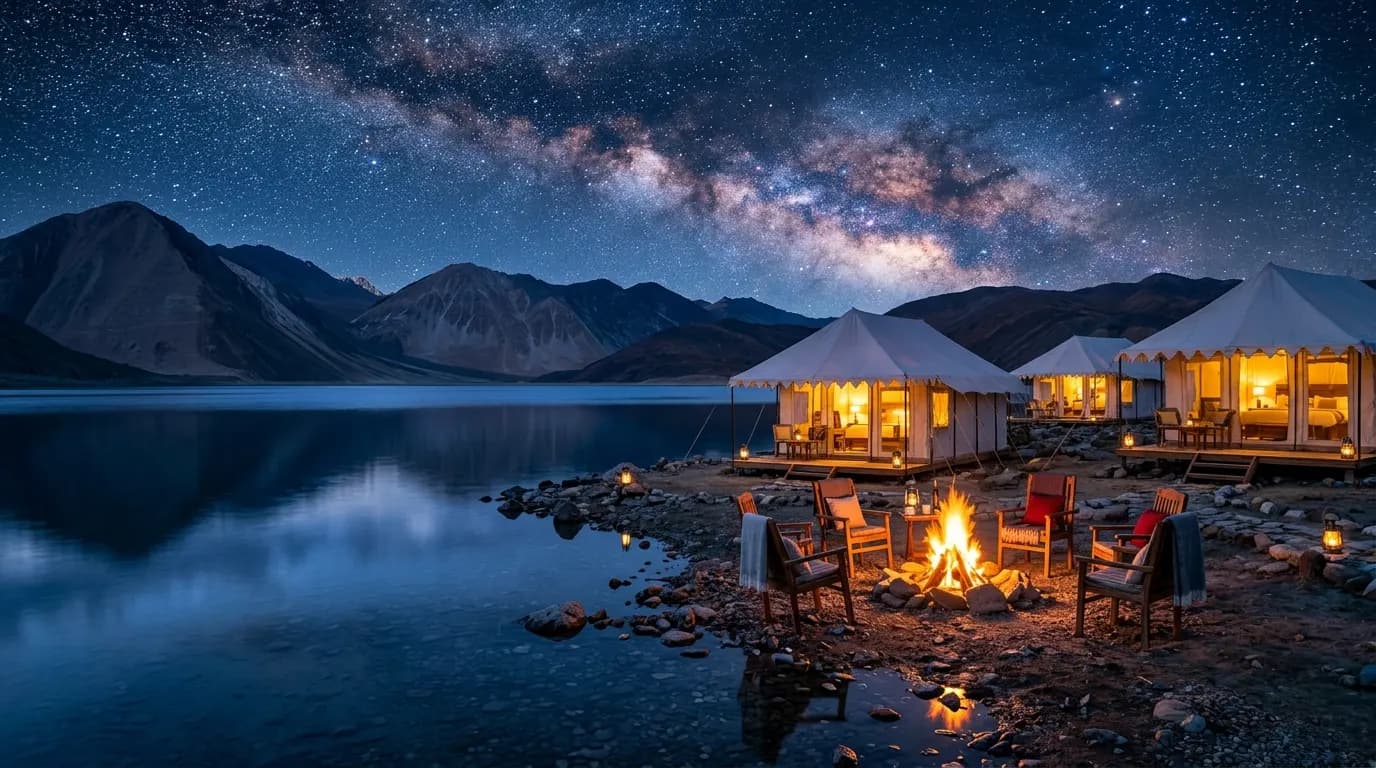 Luxury Swiss Camping and Motorcycle Expeditions in Leh Ladakh